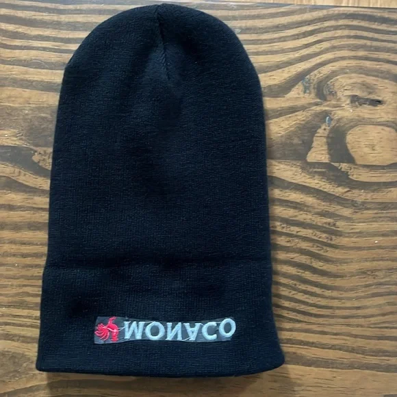 Monaco Rooster Cocktails Black Beanie OSFA - Picture 3 of 4
